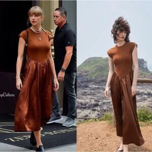 Ancosti  Brown Maxi Dress